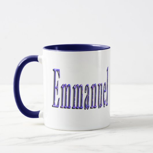 Blue Starry Emmanuel Name Logo, Mok (Links)