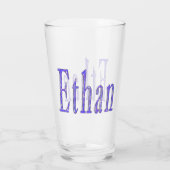 Blue Starry Ethan Name, Glas (Achterkant)