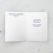 Blue Starry First kerstavond Night Card Feestdagen Kaart (Binnen)