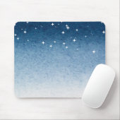 Blue Starry Gradient Mousepad Muismat (Met muis)
