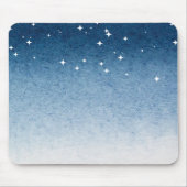 Blue Starry Gradient Mousepad Muismat (Voorkant)