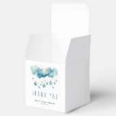 Blue starry sky and fluffy clouds thank you bedankdoosjes (Geopend)