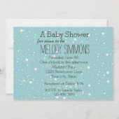 Blue Stars baby shower Kaart (Achterkant)