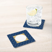 Blue Stars Christmas Party Kartonnen Onderzetters (Insitu)