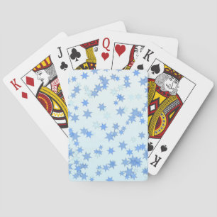 Blue Stars Design Pokerkaarten