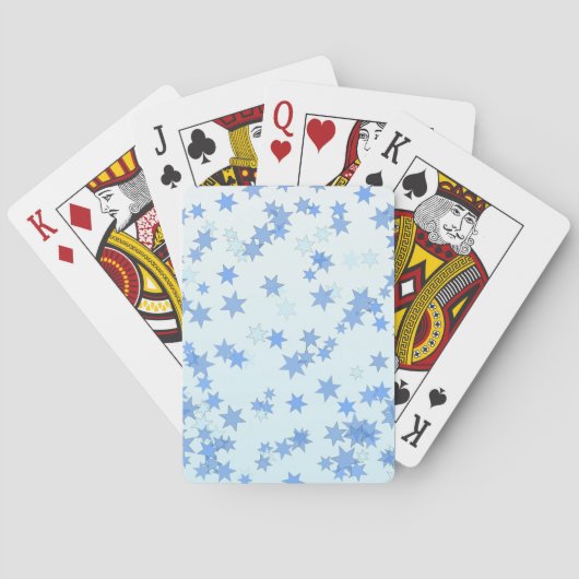 Blue Stars Design Pokerkaarten (Achterkant)