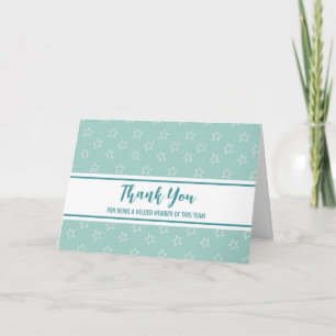 Blue Stars Employee Appreciation Card Bedankkaart