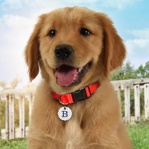 Blue Stars Gepersonaliseerde ID Dog Label Huisdierpenning