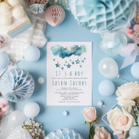 Blue stars Het is een baby shower