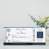 Blue Stars Instapass Trouwkaart Save The Date (Staand voorkant)