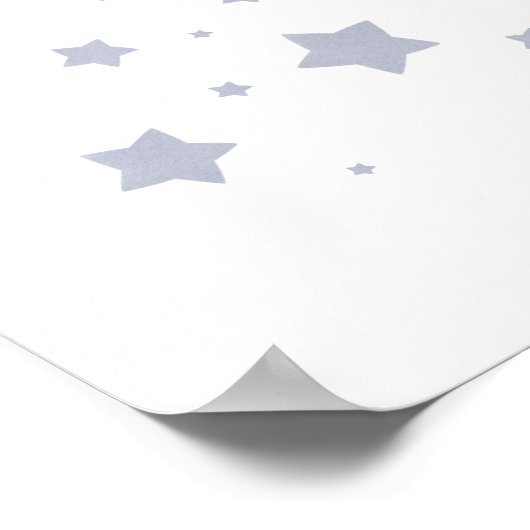Blue Stars Nursery Poster (Hoek)