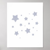 Blue Stars Nursery Poster (Voorkant)