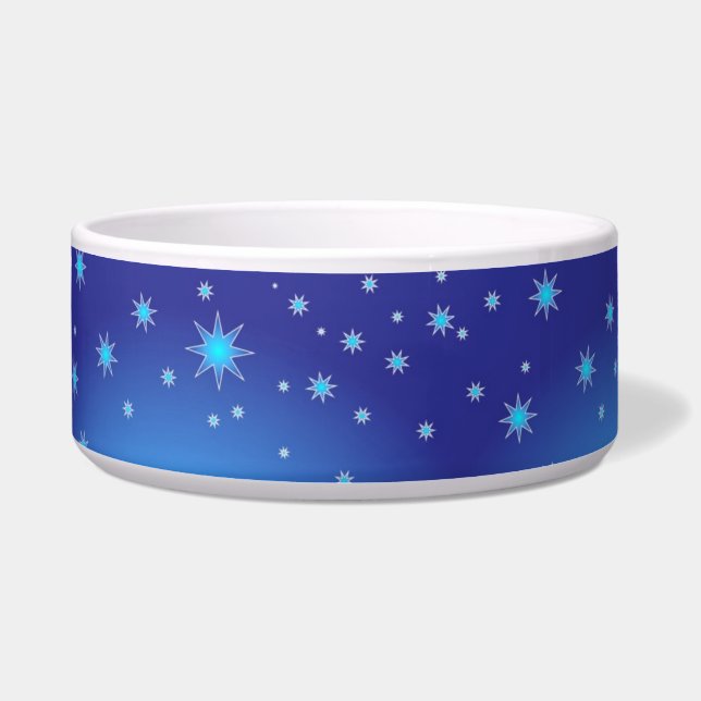 Blue Stars Pet Bowl Voerbakje (Voorkant)