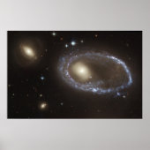 Blue Stars Ring Nucleus of Galaxy AM 0644-741 Poster (Voorkant)