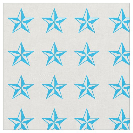 Blue Stars Rodeo Western Fabric Stof (Close Up)