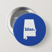 BLUE STATE ALABAMA RONDE BUTTON 7,6 CM (Voorkant /achterkant)