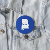 BLUE STATE ALABAMA RONDE BUTTON 7,6 CM (In situ)