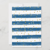 Blue Stay Wild Moon Child Baby shower Kaart (Achterkant)