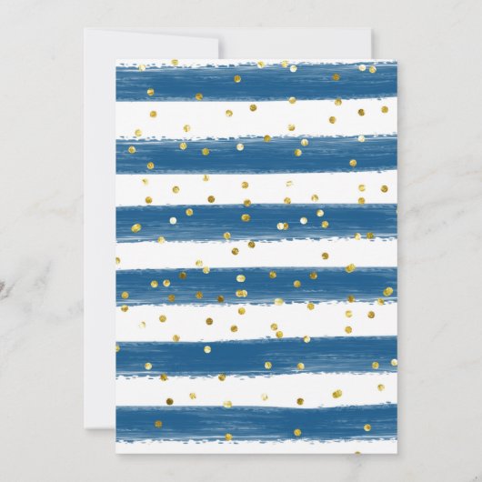 Blue Stay Wild Moon Child Baby shower Kaart (Achterkant)