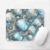 Blue Steampunk Mousepad Muismat (Met muis)