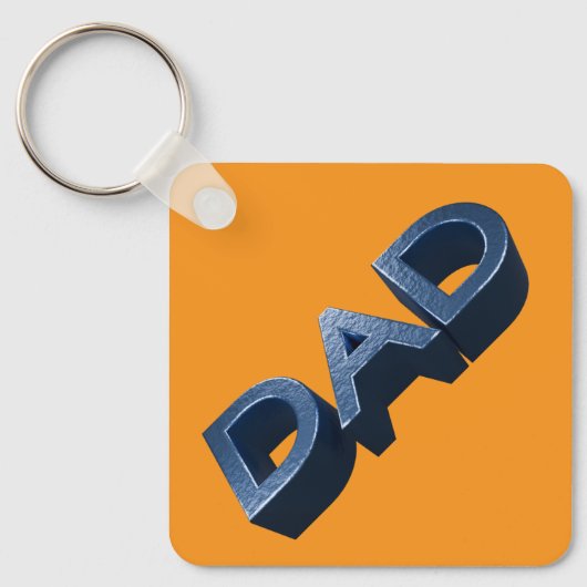 Blue Steel Dad Sleutelhanger (Voorkant)