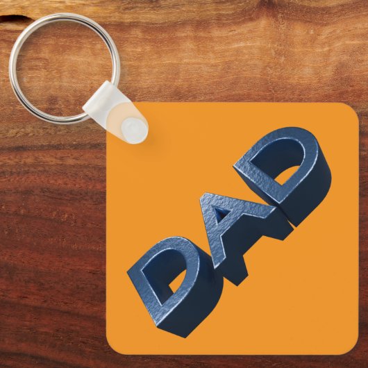 Blue Steel Dad Sleutelhanger (Voorkant)