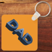 Blue Steel Dad Sleutelhanger (Achterkant)