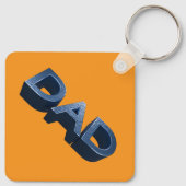 Blue Steel Dad Sleutelhanger (Achterkant)