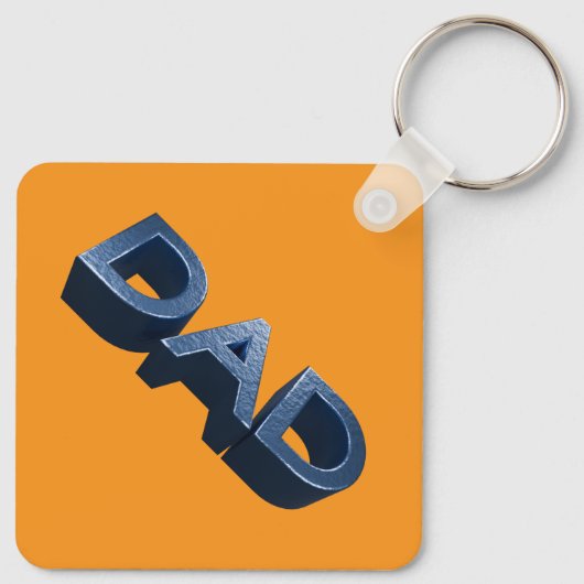 Blue Steel Dad Sleutelhanger (Achterkant)