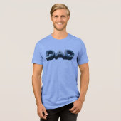 Blue Steel Dad Tri-Blend Shirt (Voorkant volledig)