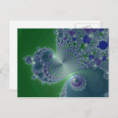 Blue Steel - Fractal Briefkaart (Voorkant / Achterkant)