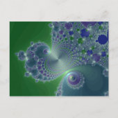 Blue Steel - Fractal Briefkaart (Voorkant)