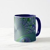 Blue Steel - Fractal Mok (Voorkant rechts)