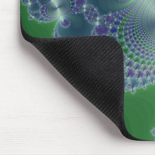 Blue Steel - Fractal Mousepad Muismat (Hoek)