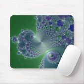 Blue Steel - Fractal Mousepad Muismat (Met muis)