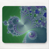 Blue Steel - Fractal Mousepad Muismat (Voorkant)