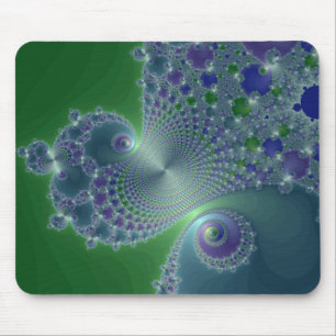 Blue Steel - Fractal Mousepad Muismat