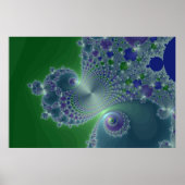 Blue Steel - Fractal Poster (Voorkant)