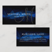 Blue Steel Metal Professional Visitekaartje (Voorkant / Achterkant)