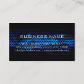 Blue Steel Metal Professional Visitekaartje (Achterkant)