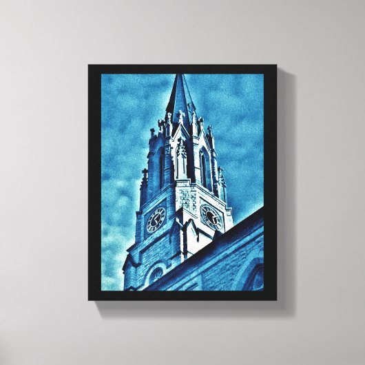 Blue Steeple Canvas Afdruk (Voorkant)