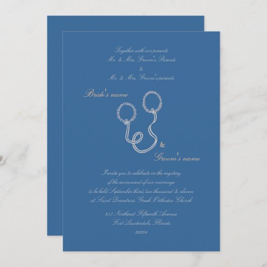 Blue Stefana Kaart (Voorkant / Achterkant)