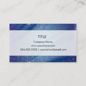 Blue Sterrennacht Dream Quote Visitekaartje (Achterkant)