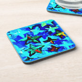 Blue Sterrennacht Sky. Bestel nu Bier Onderzetter (Linkerzijde)