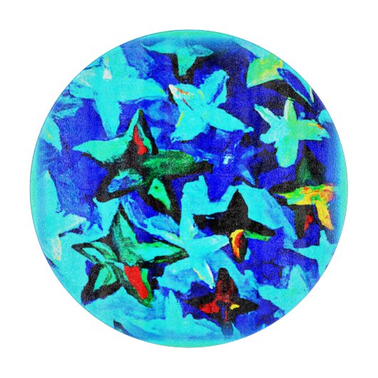 Blue Sterrennacht Sky. Bestel nu Snijplank (Voorkant)