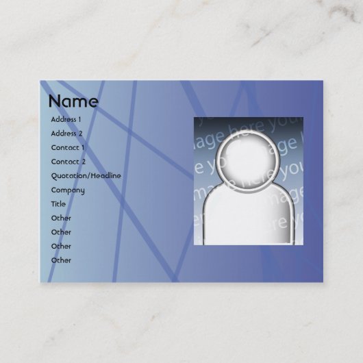 Blue Sticks - Chubby Visitekaartje (Voorkant)