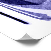 Blue Stiletto Shoe and Lipstick Poster (Hoek)