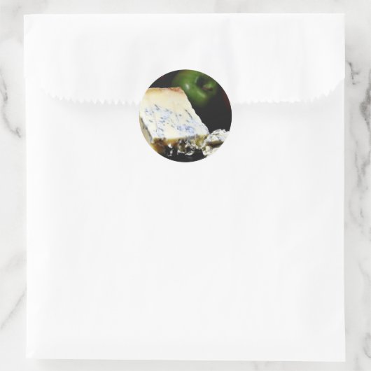 Blue Stilton Cheese Ronde Sticker (Tas)