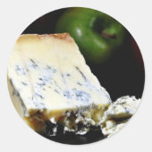 Blue Stilton Cheese Ronde Sticker (Voorkant)