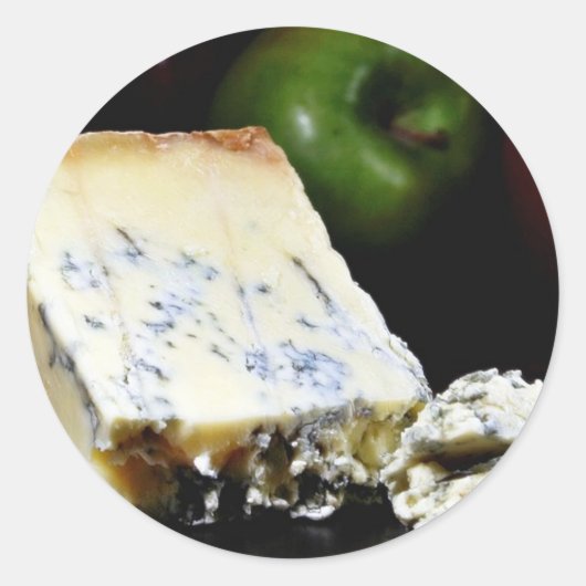 Blue Stilton Cheese Ronde Sticker (Voorkant)